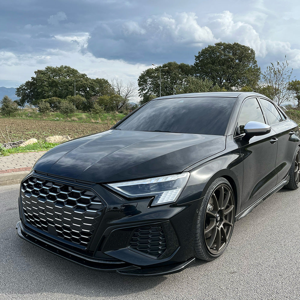 Splitter Frontal Compatibil Cu AUDI A3 S-Line / S3 8Y (Sedan / Sportback) 2020-2024 V2 Cu ABE TÜV