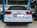 Difuzor bara spate fusta lip prelungire Audi A6 C7 2014-2018 Facelift ver1 TFB TUNING