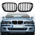 Grila Dubla Grilaj Nari BMW Seria 5 E39 negru lucios