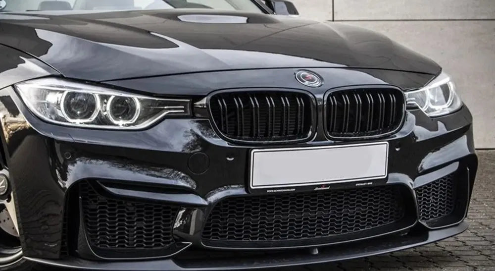 Grila Dubla Grilaj Nari BMW Seria 5 F10 2008-2018 F11 negru lucios