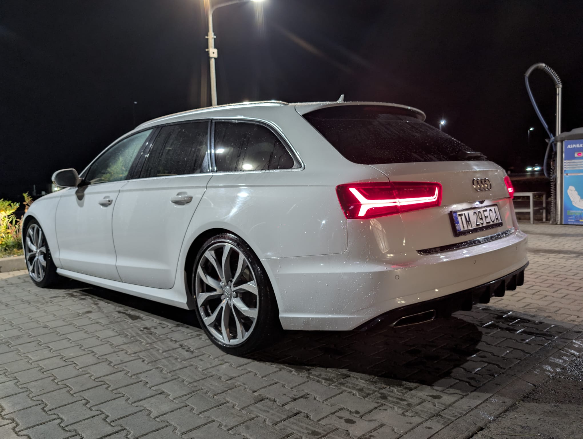 Difuzor bara spate fusta lip prelungire Audi A6 C7 2014-2018 Facelift ver1 TFB TUNING