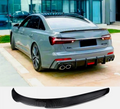 Kit spoiler spate din fibră de carbon pentru Audi A6 S6 C8 Sedan, stil M4, 2018+ TUNING BRASOV