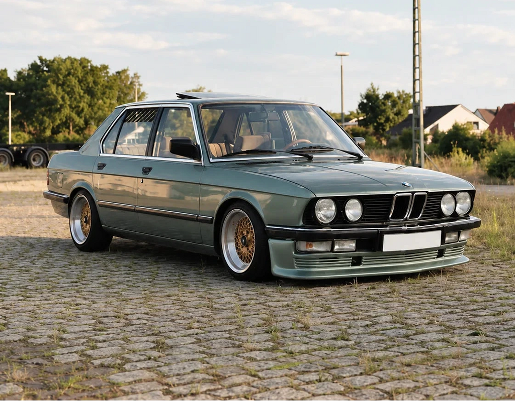 Prelungire bara fata fusta spoiler lip BMW Seria 5 E28 aspect BBS TFB TUNING