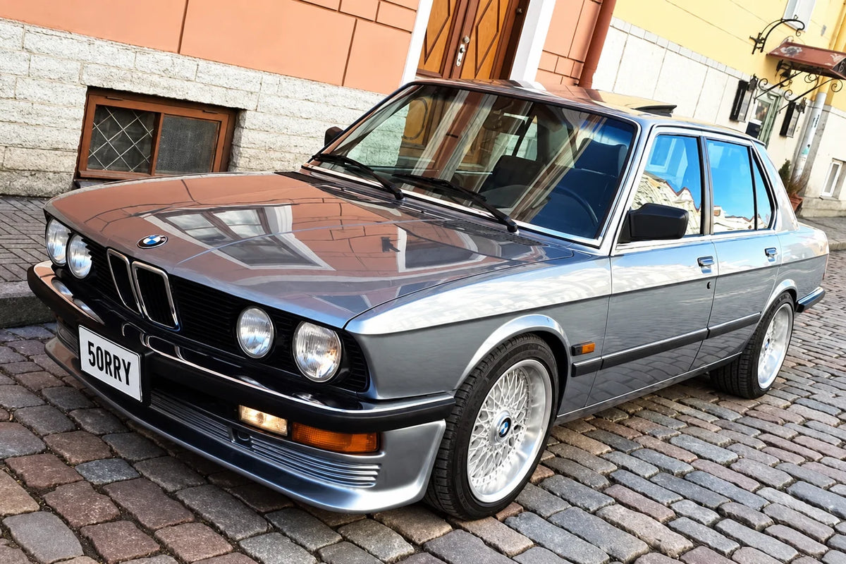 Prelungire bara fata fusta spoiler lip BMW Seria 5 E28 aspect BBS TFB TUNING