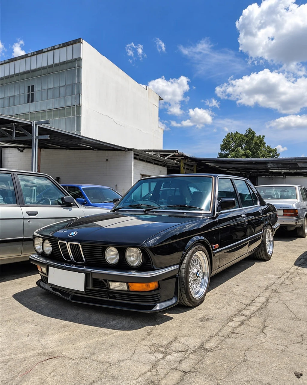 Prelungire bara fata fusta spoiler lip BMW Seria 5 E28 aspect BBS TFB TUNING
