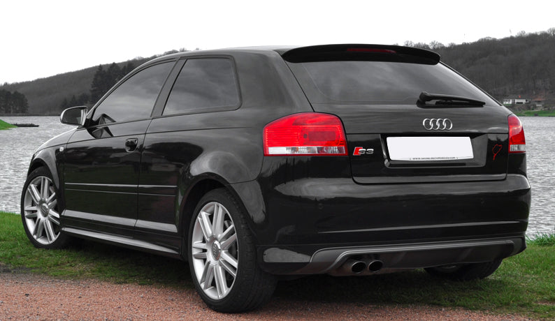 Prelungire bara spate fusta spoiler lip difuzor AUDI A3 8P 3 usi aspect S3 2003-2008 TFB TUNING