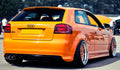 Prelungire bara spate fusta spoiler lip difuzor AUDI A3 8P 3 usi aspect S3 2003-2008 TFB TUNING