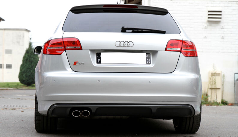 Prelungire bara spate fusta spoiler lip difuzor AUDI A3 8P SPORTBACK 5 usi aspect S3 2005-2008 TFB TUNING