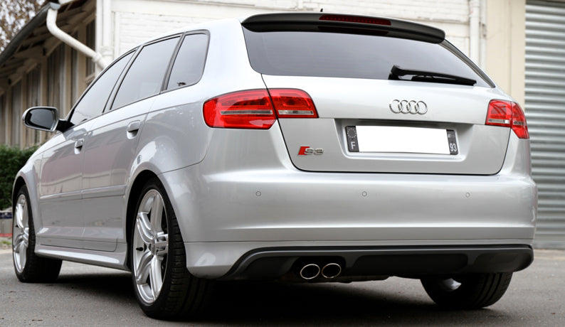 Prelungire bara spate fusta spoiler lip difuzor AUDI A3 8P SPORTBACK 5 usi aspect S3 2005-2008 TFB TUNING