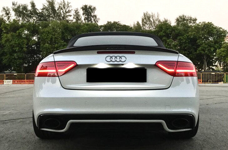 Prelungire bara spate fusta spoiler lip difuzor AUDI A5 8T COUPE S-LINE FACELIFT model RS 2012-2016 TFB TUNING