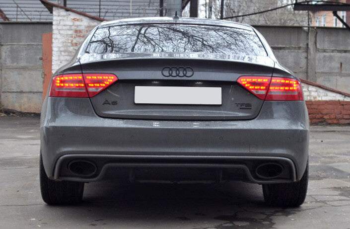 Prelungire bara spate fusta spoiler lip difuzor AUDI A5 8T COUPE S-LINE FACELIFT model RS 2012-2016 TFB TUNING