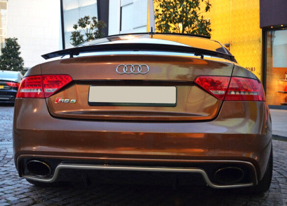 Prelungire bara spate fusta spoiler lip difuzor AUDI A5 8T COUPE S-LINE FACELIFT model RS 2012-2016 TFB TUNING