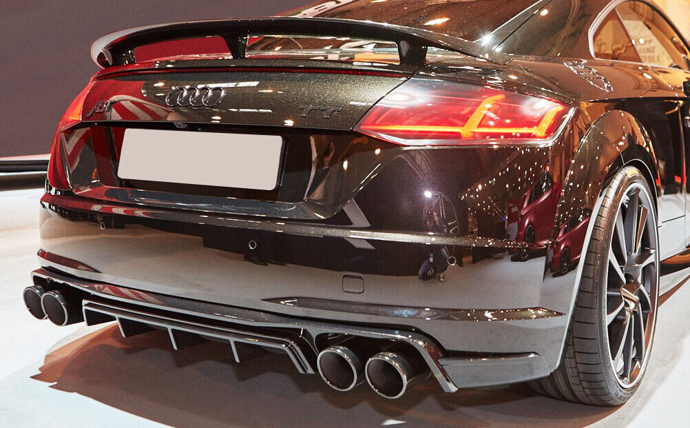 Prelungire bara spate fusta spoiler lip difuzor AUDI TT 8S 2013-2016 doar pentru bara S-LINE aspect RSTT ABT TFB TUNING
