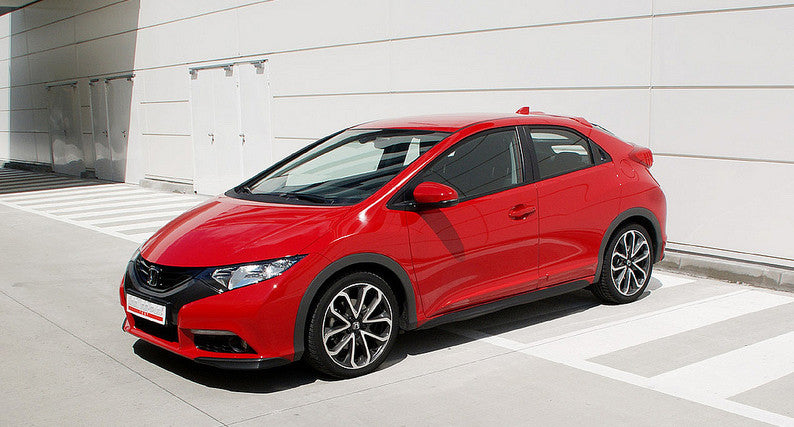 Prelungire fusta spoiler lip bara fata flapsuri aripioare Honda Civic MK9 din 2012+