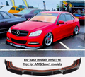 Prelungire spoiler față Mercedes C Class SE Brabus Style W204 negru lucios TUNING BRASOV