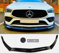Prelungire spoiler față Mercedes CLA Class AMG Line CLA45 W117 Negru Lucios TUNING BRASOV