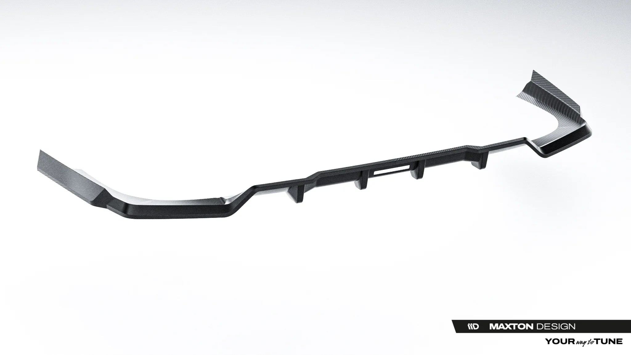 Prelungire difuzor bara spate spoiler fusta lip cu aripioare laterale Prepreg Carbon BMW 7 M-Pack G70 - Maxton Design