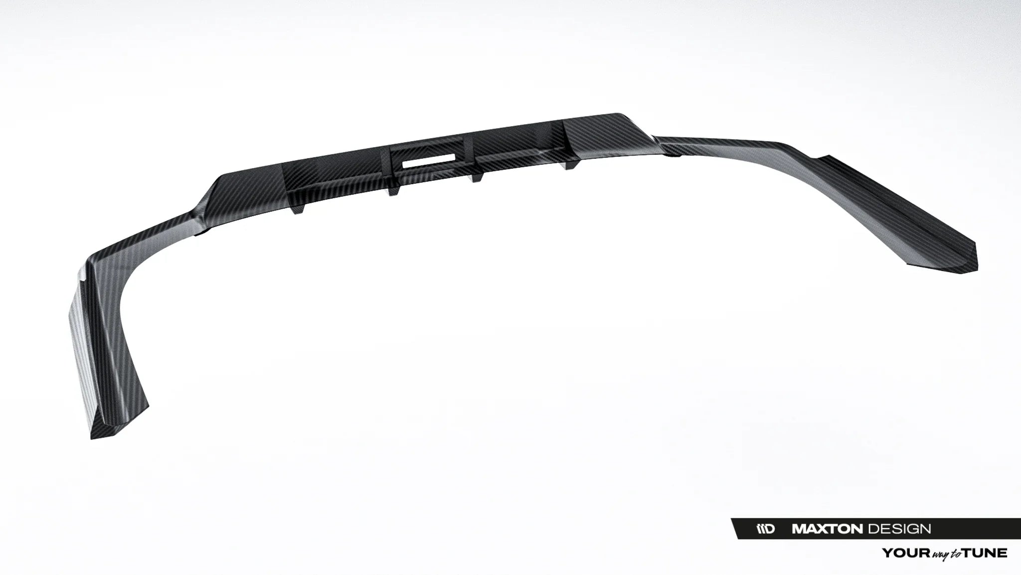 Prelungire difuzor bara spate spoiler fusta lip cu aripioare laterale Prepreg Carbon BMW 7 M-Pack G70 - Maxton Design