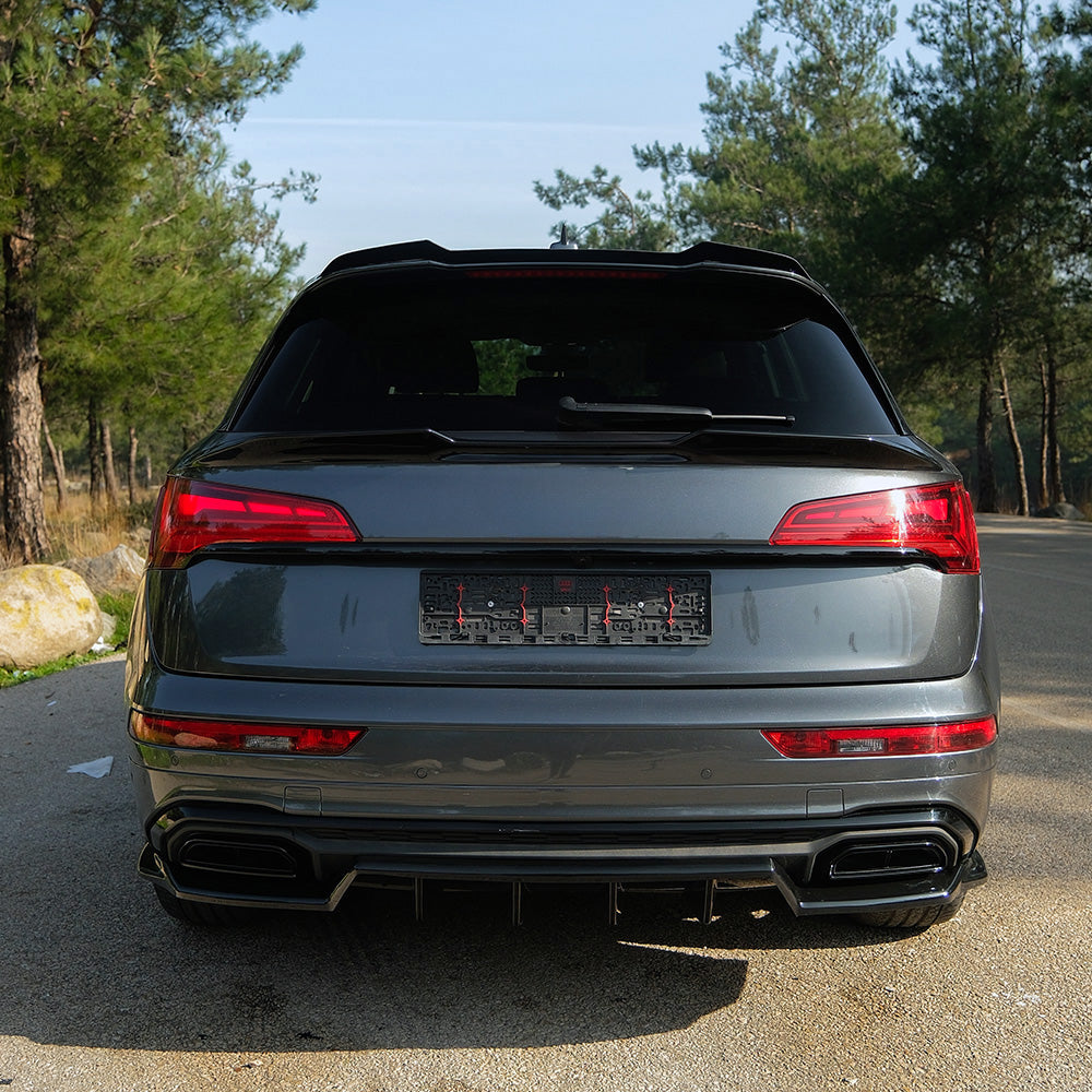 Splitter Central Spate Compatibil Cu AUDI Q5 S-Line SUV Mk2 Facelift 2020-2024