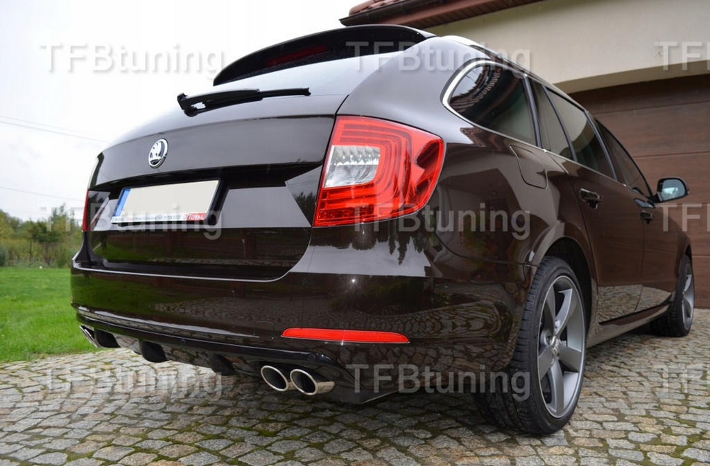 Difuzor bara spate spoiler fusta SKODA SUPERB 2 2008-2015 TFB TUNING