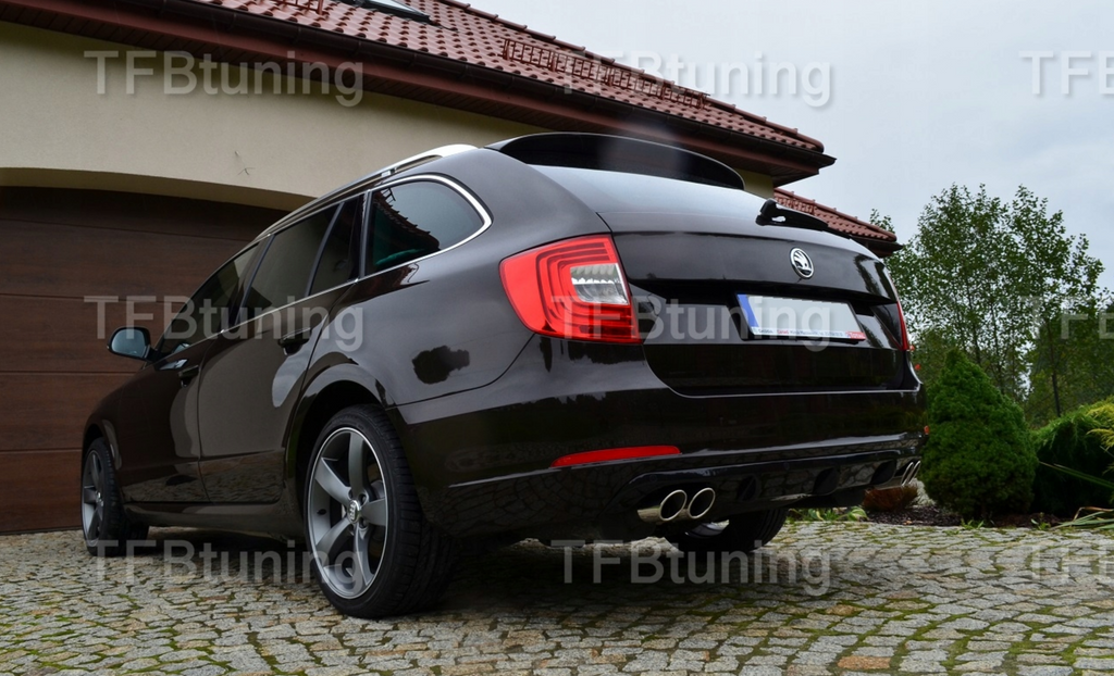 Difuzor bara spate spoiler fusta SKODA SUPERB 2 2008-2015 TFB TUNING