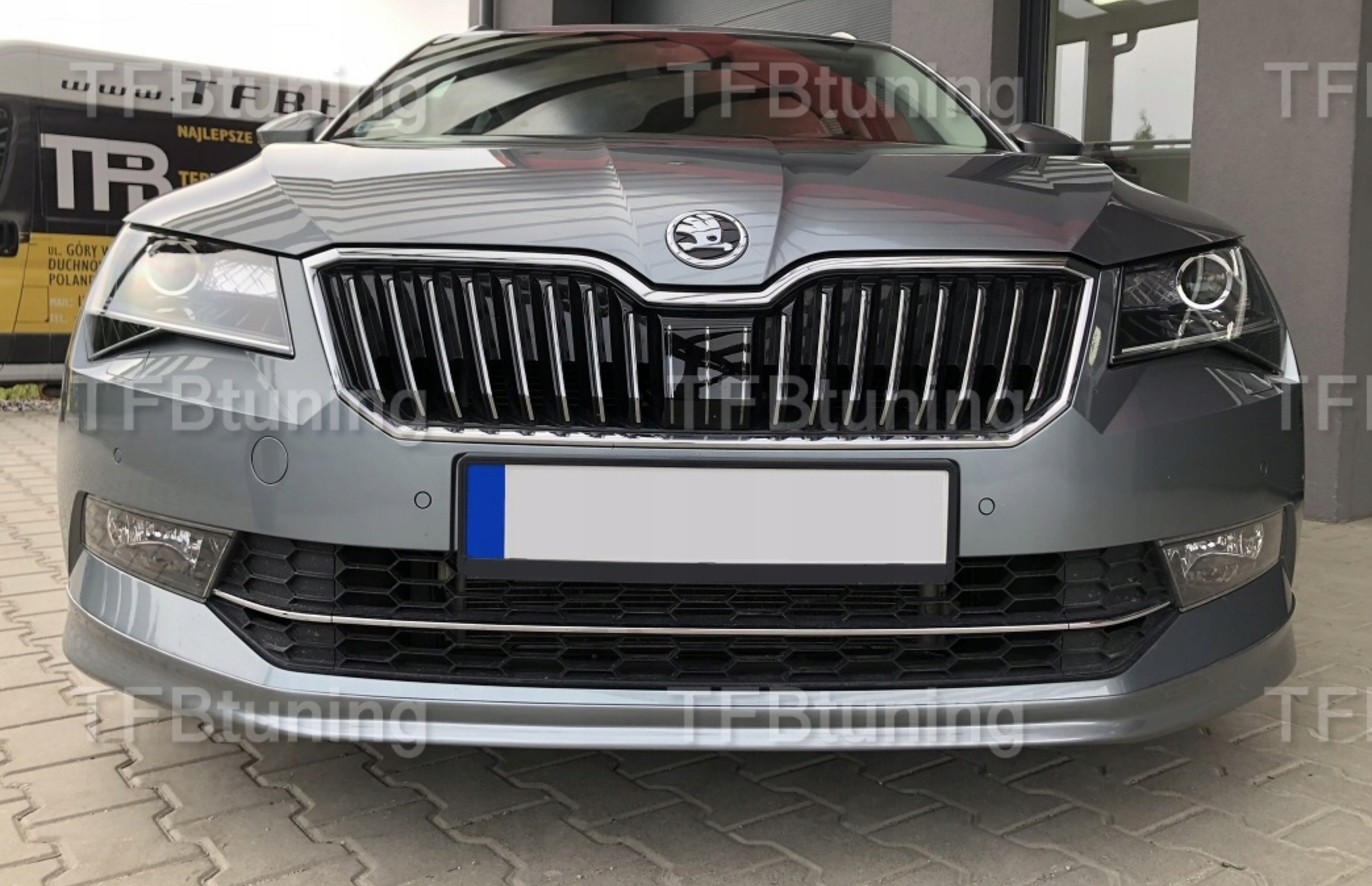 Prelungire bara fata fusta bara lip buza SKODA SUPERB 3 2015-2019 TFB TUNING