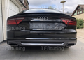 Difuzor bara spate spoiler fusta AUDI A7 4G 2014-2018 evacuare stanga dreapta TFB TUNING