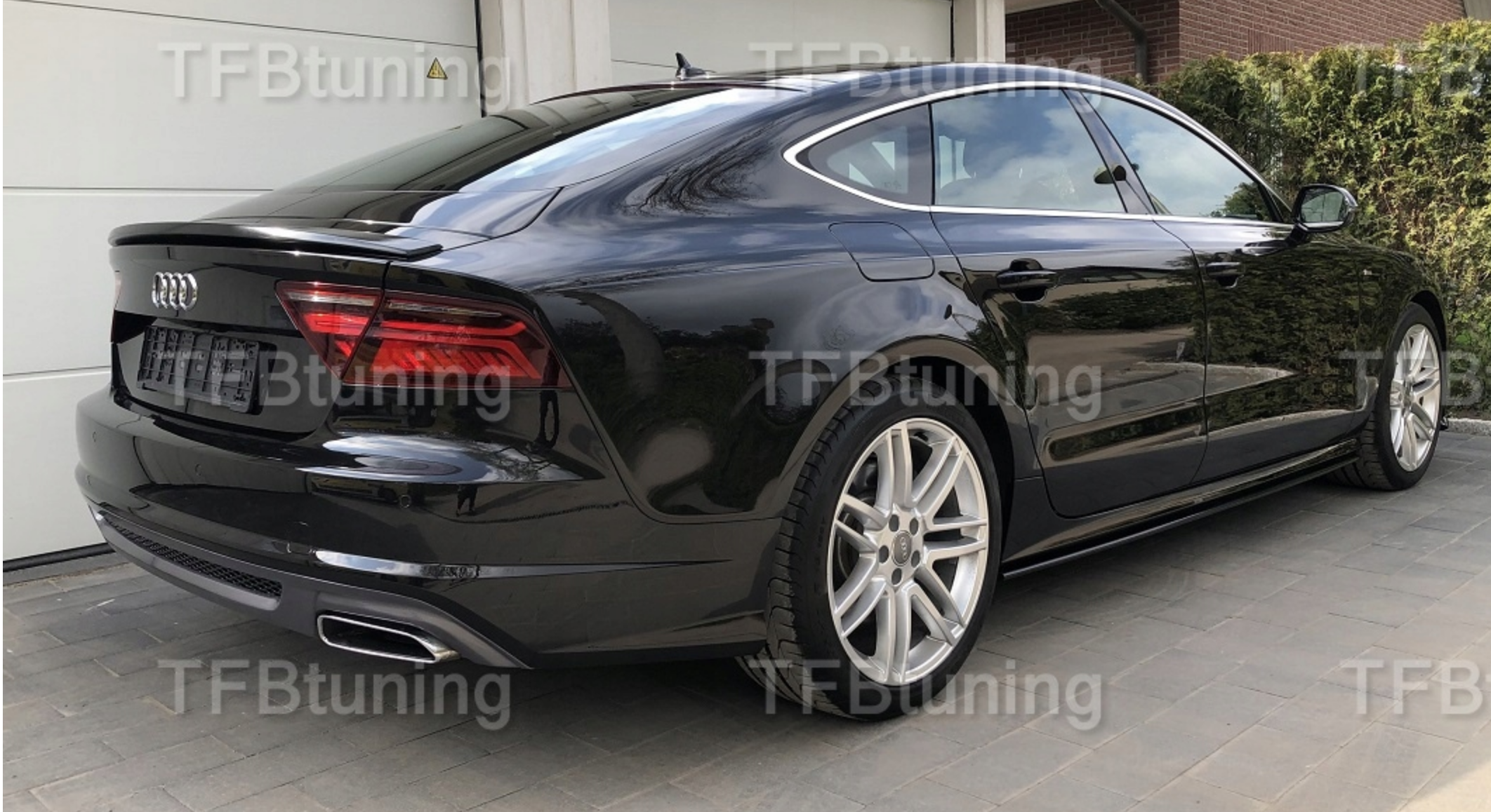 Difuzor bara spate spoiler fusta AUDI A7 4G 2014-2018 evacuare stanga dreapta TFB TUNING