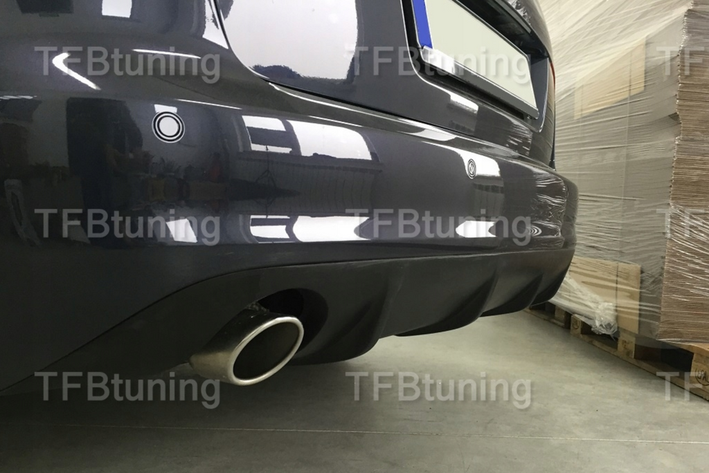 Difuzor bara spate spoiler fusta lip AUDI A6 C6 FACELIFT 09-11 evacuare stranga dreapta TFB TUNING