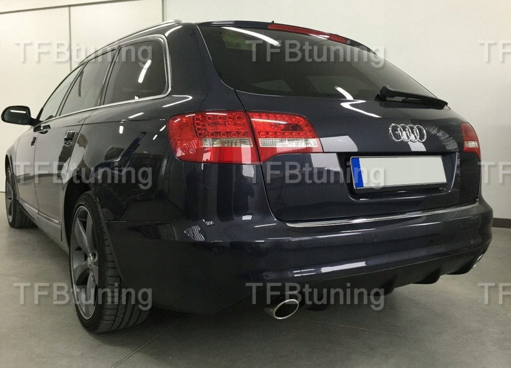 Difuzor bara spate spoiler fusta lip AUDI A6 C6 FACELIFT 09-11 evacuare stranga dreapta TFB TUNING