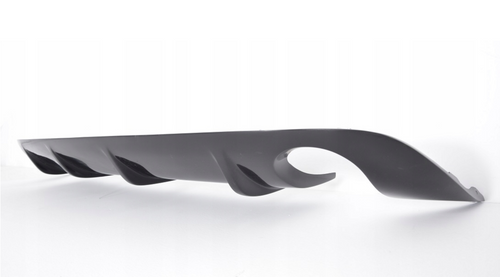 Difuzor bara spate spoiler fusta lip AUDI A6 C6 FACELIFT 09-11 evacuare stranga dreapta TFB TUNING
