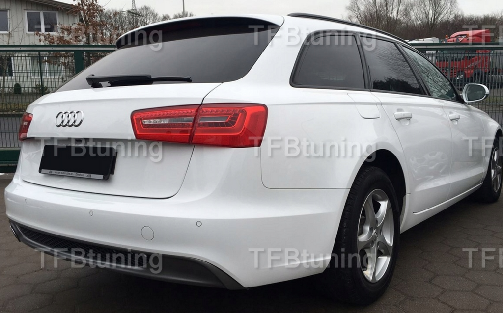 Difuzor bara spate spoiler fusta lip AUDI A6 C7 AVANT BREAK 11-14 Sline S-line S line evacuare dubla stanga TFB TUNING