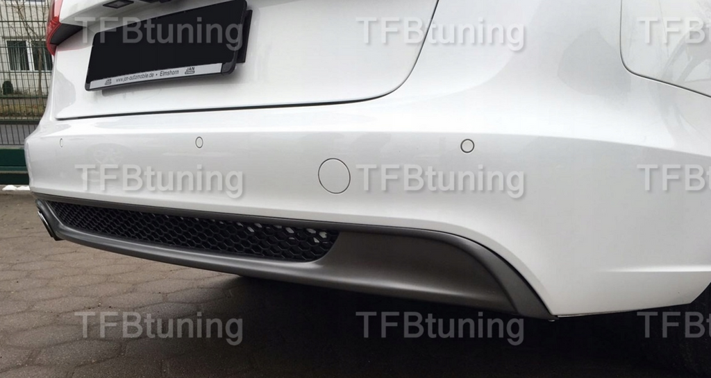 Difuzor bara spate spoiler fusta lip AUDI A6 C7 AVANT BREAK 11-14 Sline S-line S line evacuare dubla stanga TFB TUNING
