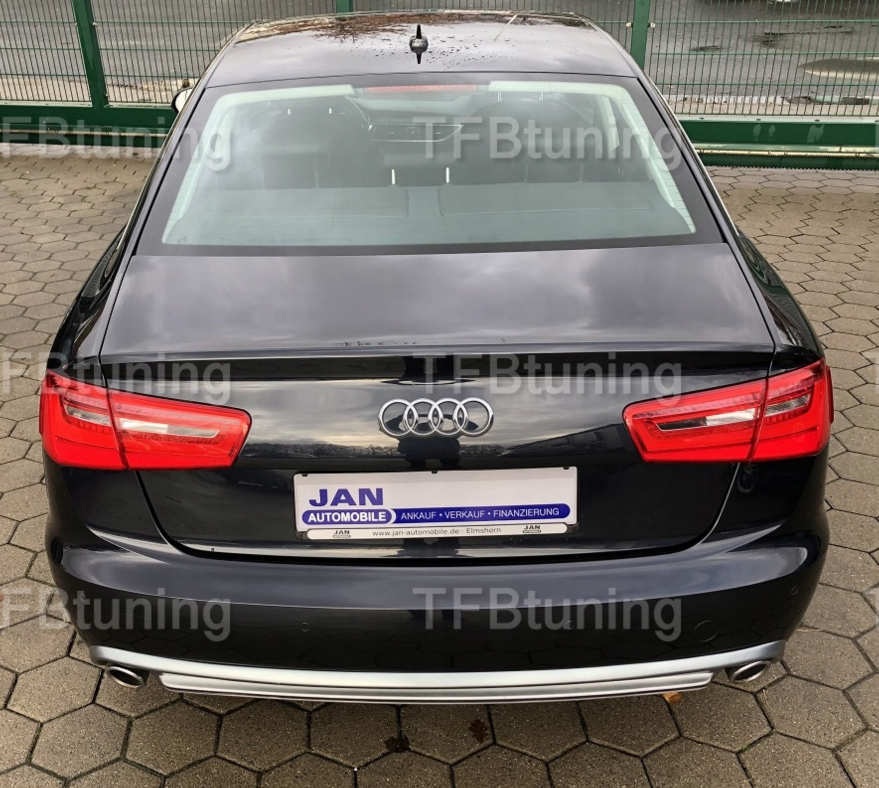 Difuzor bara spate spoiler fusta lip AUDI A6 C7 SEDAN AVANT BREAK 11-14 Sline S-line S line S6 RS6 evacuare stanga dreapta TFB TUNING