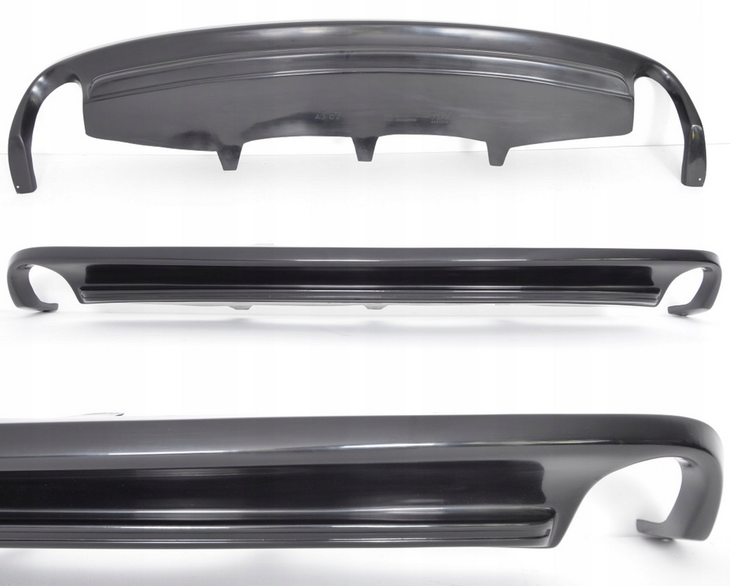 Difuzor bara spate spoiler fusta lip AUDI A6 C7 SEDAN AVANT BREAK 11-14 Sline S-line S line S6 RS6 evacuare stanga dreapta TFB TUNING