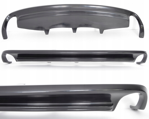 Difuzor bara spate spoiler fusta lip AUDI A6 C7 SEDAN AVANT BREAK 11-14 Sline S-line S line S6 RS6 evacuare stanga dreapta TFB TUNING