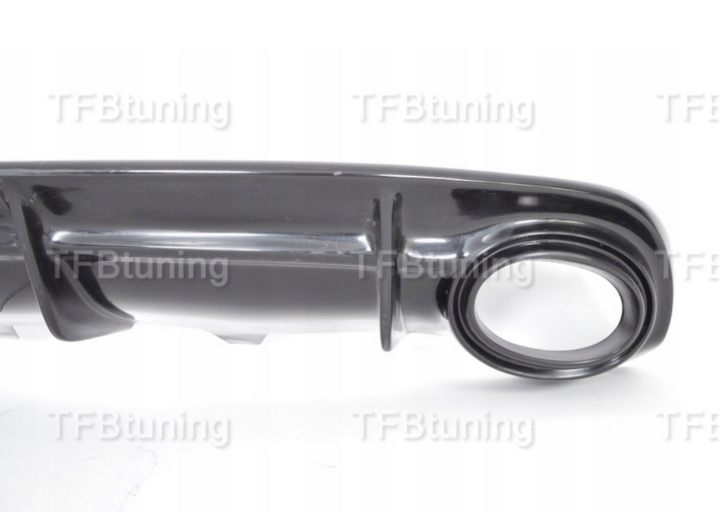 Difuzor bara spate spoiler fusta lip AUDI A6 C7 SEDAN AVANT BREAK 11-14 Sline S-line S line S6 RS6 evacuare stanga dreapta TFB TUNING