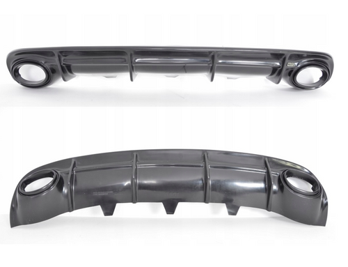 Difuzor bara spate spoiler fusta lip AUDI A6 C7 SEDAN AVANT BREAK 11-14 Sline S-line S line S6 RS6 evacuare stanga dreapta TFB TUNING