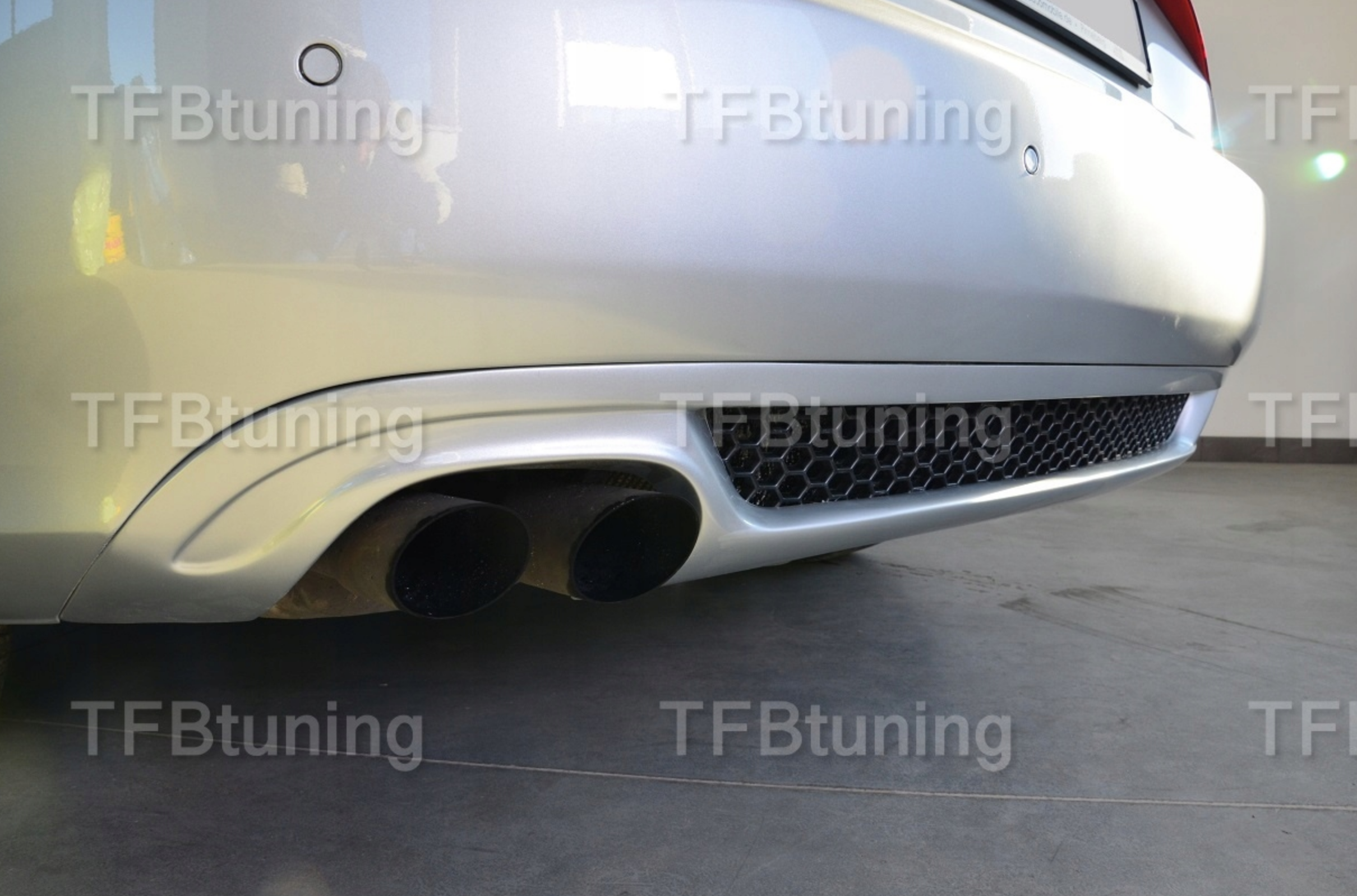 Difuzor bara spate spoiler fusta lip AUDI A5 8T 2007-2011 COUPE Sline S-line S line S5 RS5 evacuare dubla stanga TFB TUNING