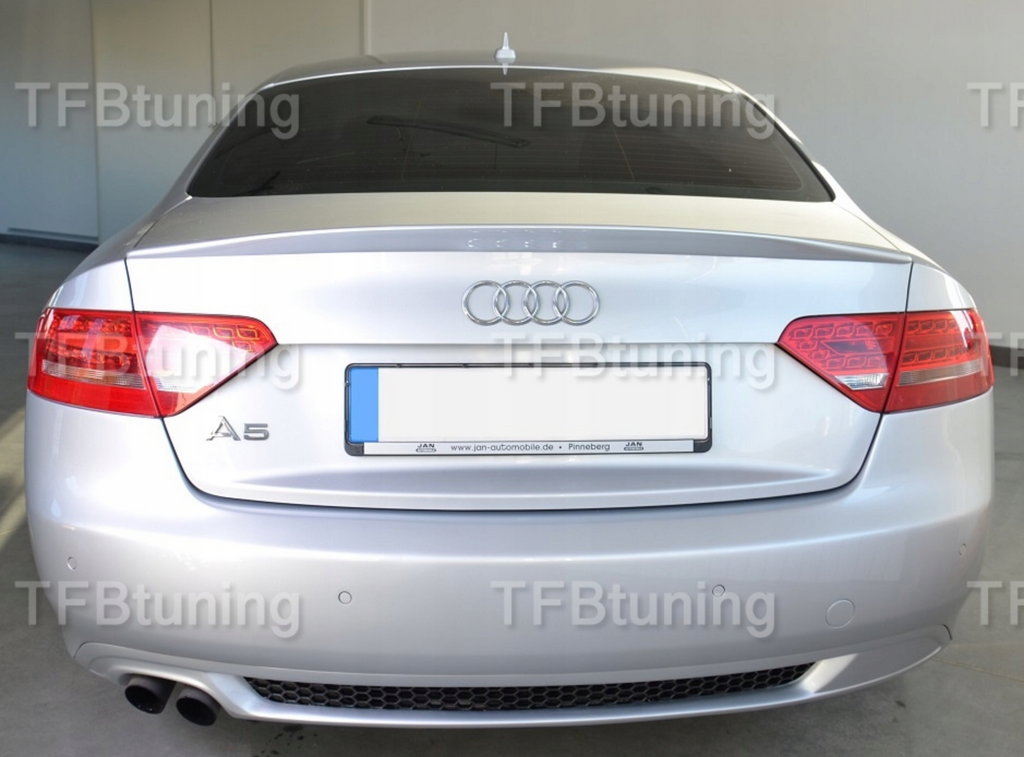 Difuzor bara spate spoiler fusta lip AUDI A5 8T 2007-2011 COUPE Sline S-line S line S5 RS5 evacuare dubla stanga TFB TUNING