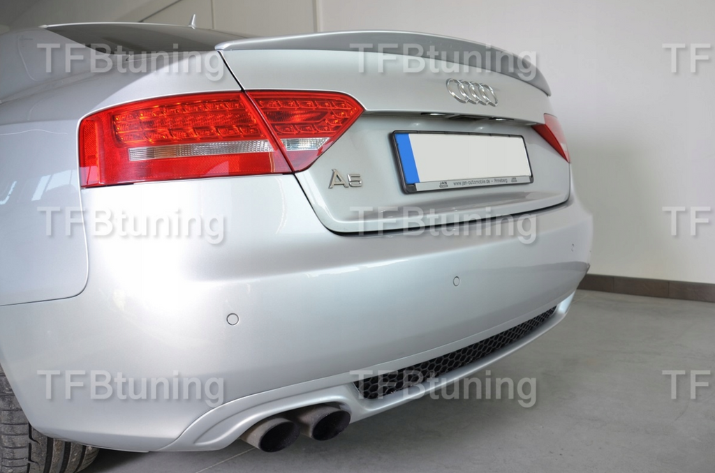 Difuzor bara spate spoiler fusta lip AUDI A5 8T 2007-2011 COUPE Sline S-line S line S5 RS5 evacuare dubla stanga TFB TUNING