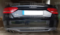Difuzor bara spate spoiler fusta lip AUDI A5 8T 2007-2011 SPORTBACK Sline S-line S line S5 RS5 evacuare dubla stanga TFB TUNING