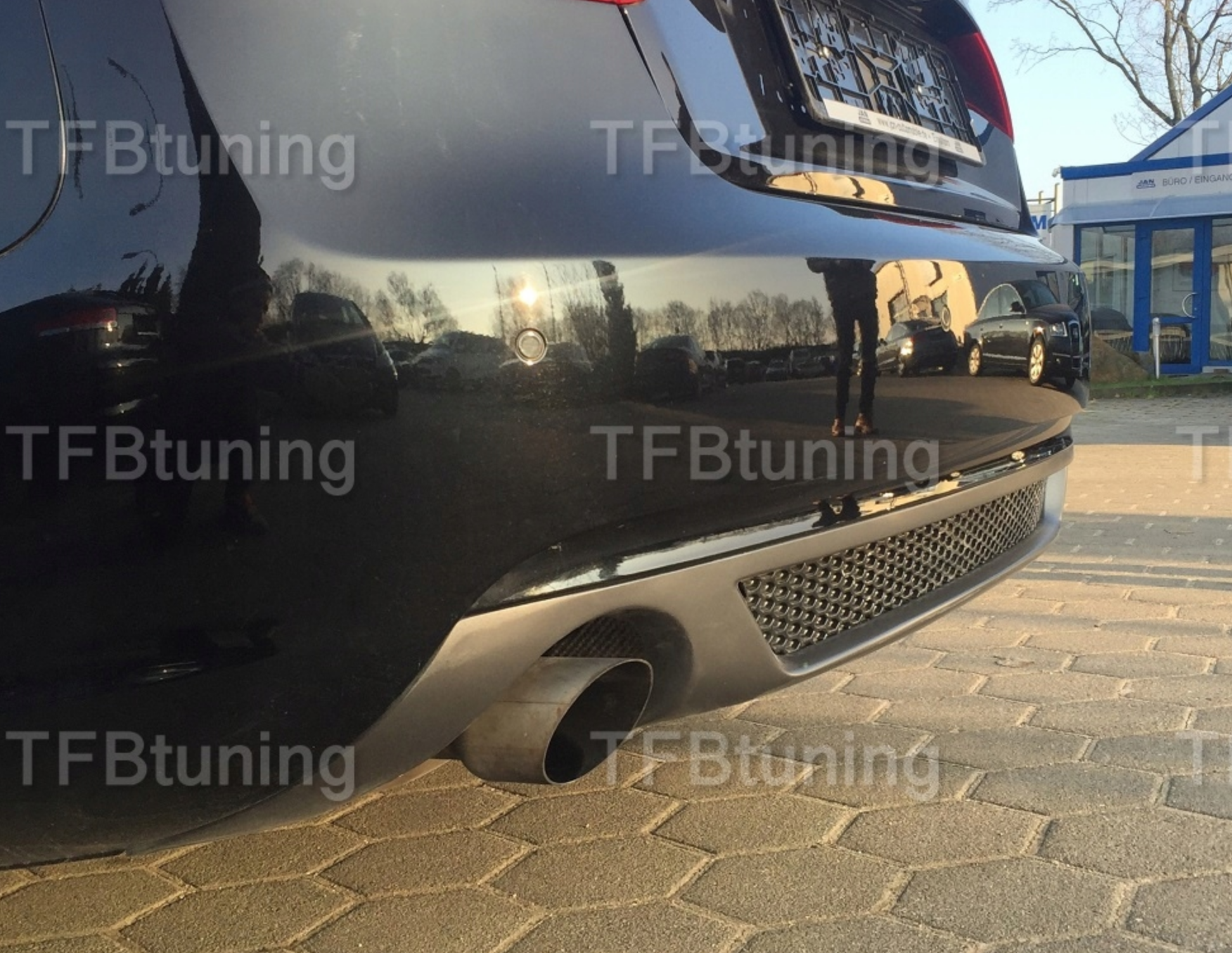 Difuzor bara spate spoiler fusta lip AUDI A5 8T 2011-2016 SPORTBACK Sline S-line S line S5 RS5 evacuare stanga dreapta TFB TUNING