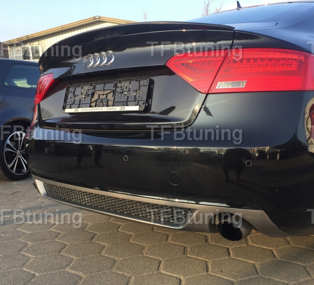 Difuzor bara spate spoiler fusta lip AUDI A5 8T 2011-2016 SPORTBACK Sline S-line S line S5 RS5 evacuare stanga dreapta TFB TUNING