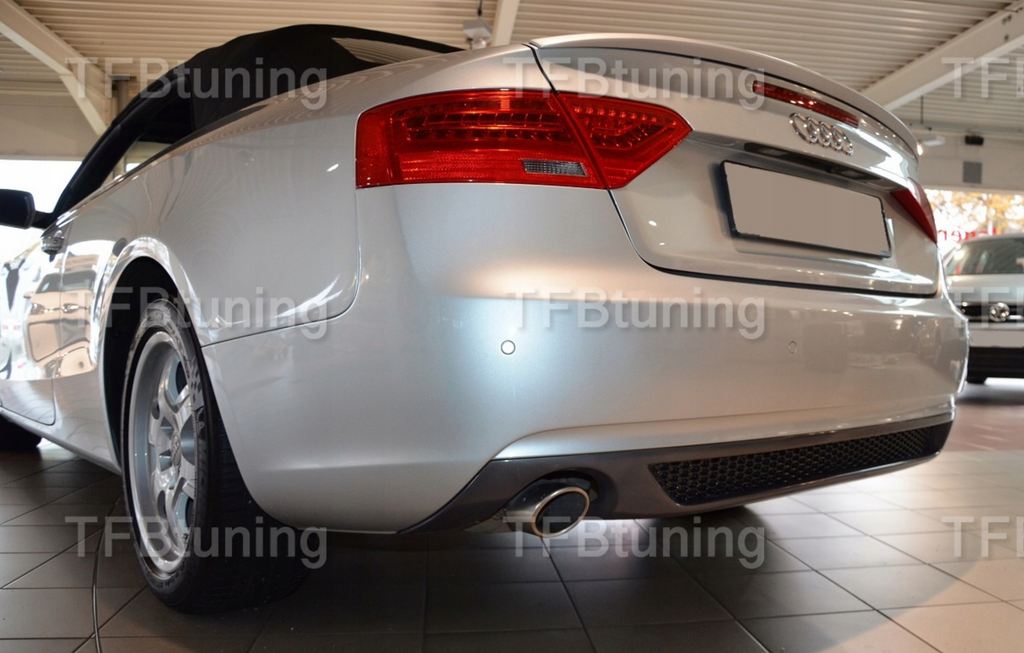 Difuzor bara spate spoiler fusta lip AUDI A5 8T 2011-2016 COUPE Sline S-line S line S5 RS5 evacuare stanga dreapta TFB TUNING