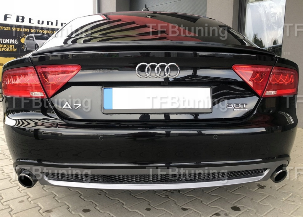 Difuzor bara spate spoiler fusta lip AUDI A7 4G 2010-2014 Sline S-line S line S7 RS7 evacuare stanga dreapta TFB TUNING