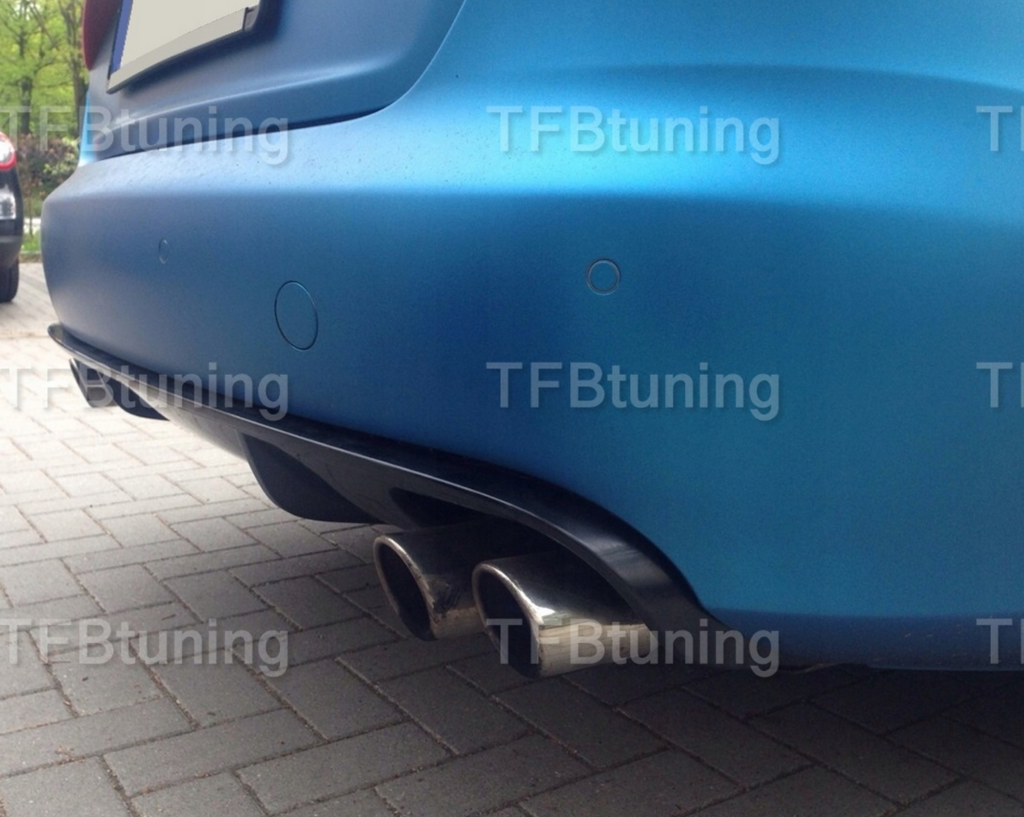 Difuzor bara spate spoiler fusta lip AUDI A4 B8 2007-2011 Sline S-line S line S4 RS4 evacuare dubla stanga dreapta TFB TUNING