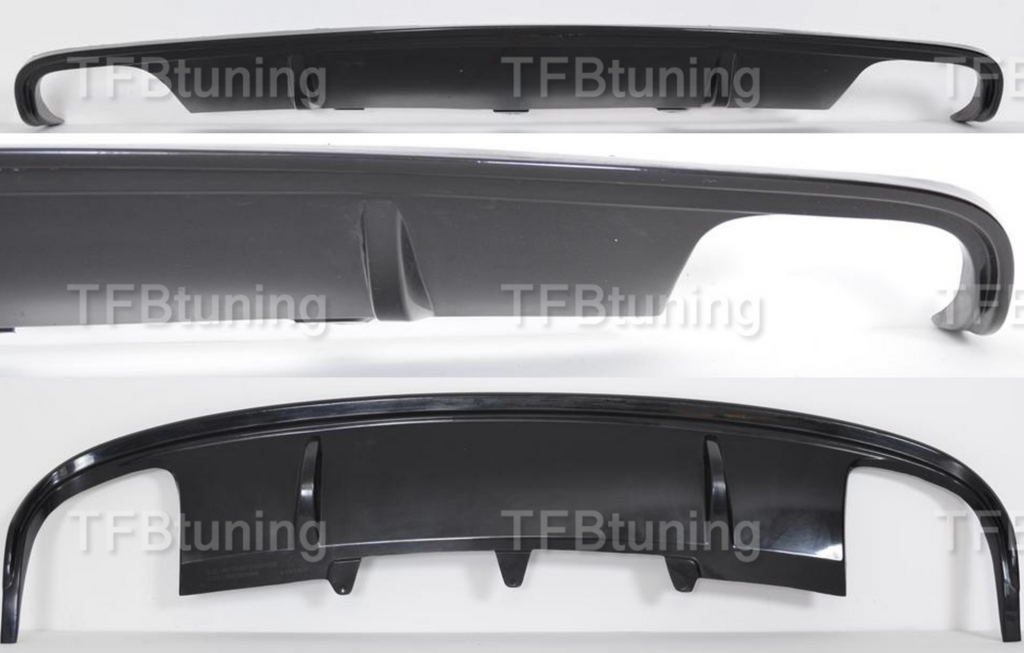 Difuzor bara spate spoiler fusta lip AUDI A4 B8 2007-2011 Sline S-line S line S4 RS4 evacuare dubla stanga dreapta TFB TUNING