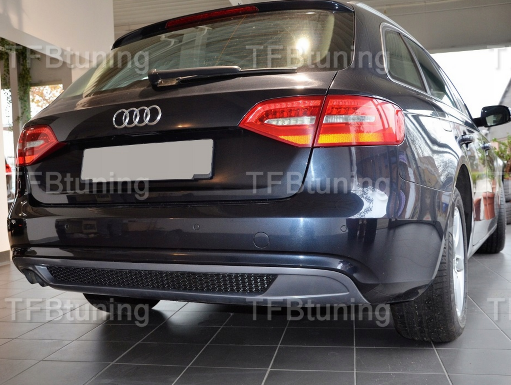 Difuzor bara spate spoiler fusta lip AUDI A4 B8 2011-2015 Sline S-line S line S4 RS4 evacuare dubla stanga TFB TUNING