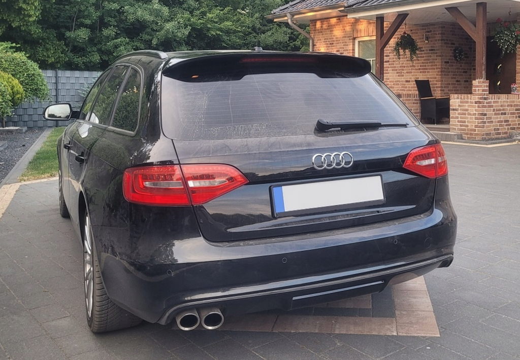 Difuzor bara spate spoiler fusta lip AUDI A4 B8 2011-2015 Sline S-line S line S4 RS4 evacuare dubla stanga TFB TUNING